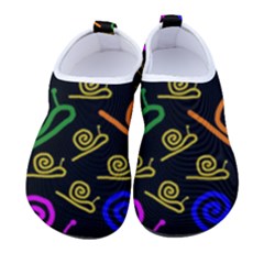 Pattern Repetition Snail Blue Women s Sock-style Water Shoes by Maspions