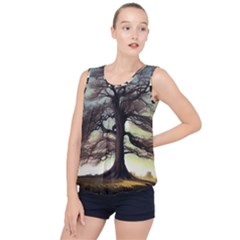 Nature Outdoors Cellphone Wallpaper Background Artistic Artwork Starlight Book Cover Wilderness Land Bubble Hem Chiffon Tank Top