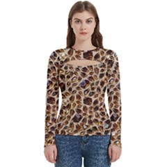 Wowa Women s Cut Out Long Sleeve T-shirt