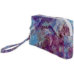 Blend Marbling Wristlet Pouch Bag (small) by kaleidomarblingart