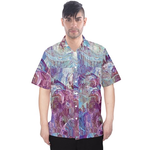 Blend Marbling Men s Hawaii Shirt by kaleidomarblingart