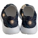 Starry Sky Moon Space Cosmic Galaxy Nature Art Clouds Art Nouveau Abstract Women s Lightweight Slip Ons View4