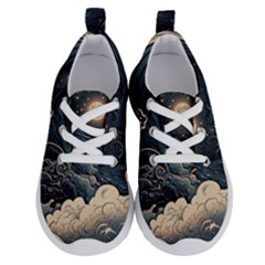 Starry Sky Moon Space Cosmic Galaxy Nature Art Clouds Art Nouveau Abstract Running Shoes