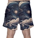 Starry Sky Moon Space Cosmic Galaxy Nature Art Clouds Art Nouveau Abstract Men s Shorts View2