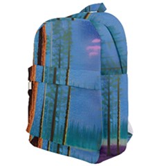 Artwork Outdoors Night Trees Setting Scene Forest Woods Light Moonlight Nature Classic Backpack