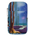 Artwork Outdoors Night Trees Setting Scene Forest Woods Light Moonlight Nature Waist Pouch (Large) View1