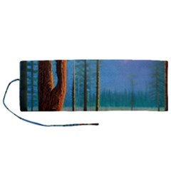 Artwork Outdoors Night Trees Setting Scene Forest Woods Light Moonlight Nature Roll Up Canvas Pencil Holder (m) by Posterlux