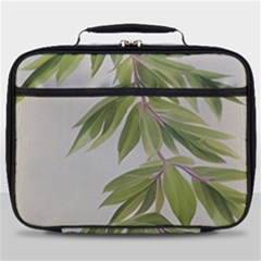 Watercolor Leaves Branch Nature Plant Growing Still Life Botanical Study Full Print Lunch Bag