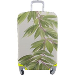 Watercolor Leaves Branch Nature Plant Growing Still Life Botanical Study Luggage Cover (large)