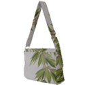 Watercolor Leaves Branch Nature Plant Growing Still Life Botanical Study Full Print Messenger Bag (S) View2