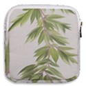 Watercolor Leaves Branch Nature Plant Growing Still Life Botanical Study Mini Square Pouch View2