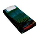 Boat Canoe Swamp Bayou Roots Moss Log Nature Scene Landscape Water Lake Setting Abandoned Rowboat Fi Fitted Sheet (Single Size) View2