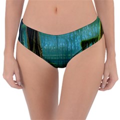 Boat Canoe Swamp Bayou Roots Moss Log Nature Scene Landscape Water Lake Setting Abandoned Rowboat Fi Reversible Classic Bikini Bottoms