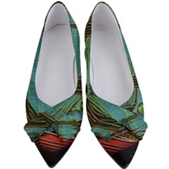 Boat Canoe Swamp Bayou Roots Moss Log Nature Scene Landscape Water Lake Setting Abandoned Rowboat Fi Women s Bow Heels by Posterlux