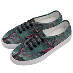 Night Sky Nature Tree Night Landscape Forest Galaxy Fantasy Dark Sky Planet Women s Classic Low Top Sneakers