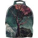 Night Sky Nature Tree Night Landscape Forest Galaxy Fantasy Dark Sky Planet Mini Full Print Backpack View1