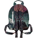 Night Sky Nature Tree Night Landscape Forest Galaxy Fantasy Dark Sky Planet Mini Full Print Backpack View2