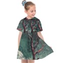 Night Sky Nature Tree Night Landscape Forest Galaxy Fantasy Dark Sky Planet Kids  Sailor Dress View1