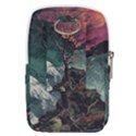 Night Sky Nature Tree Night Landscape Forest Galaxy Fantasy Dark Sky Planet Belt Pouch Bag (Small) View2