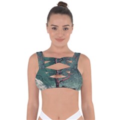 Night Sky Nature Tree Night Landscape Forest Galaxy Fantasy Dark Sky Planet Bandaged Up Bikini Top