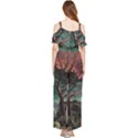 Night Sky Nature Tree Night Landscape Forest Galaxy Fantasy Dark Sky Planet Draped Sleeveless Chiffon Jumpsuit View2