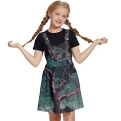 Night Sky Nature Tree Night Landscape Forest Galaxy Fantasy Dark Sky Planet Kids  Apron Dress by Posterlux