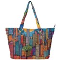 City New York Nyc Skyscraper Skyline Downtown Night Business Urban Travel Landmark Building Architec Full Print Shoulder Bag View1