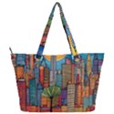 City New York Nyc Skyscraper Skyline Downtown Night Business Urban Travel Landmark Building Architec Full Print Shoulder Bag View2