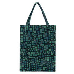 Squares Cubism Geometric Background Classic Tote Bag