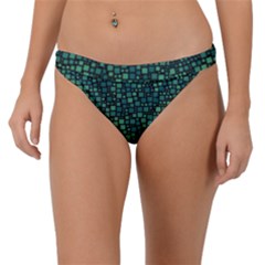 Squares Cubism Geometric Background Band Bikini Bottoms