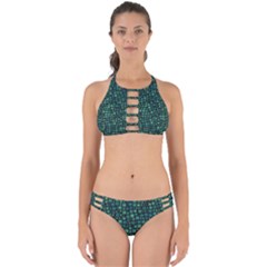 Squares Cubism Geometric Background Perfectly Cut Out Bikini Set