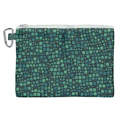 Squares Cubism Geometric Background Canvas Cosmetic Bag (xl)