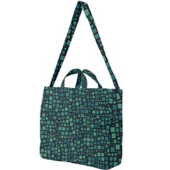 Squares Cubism Geometric Background Square Shoulder Tote Bag