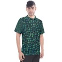 Squares cubism geometric background Men s Polo T-Shirt View1