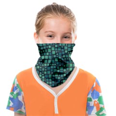 Squares Cubism Geometric Background Face Covering Bandana (kids)