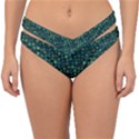 Squares cubism geometric background Double Strap Halter Bikini Bottoms View1