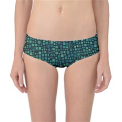 Squares Cubism Geometric Background Classic Bikini Bottoms