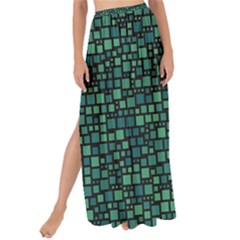 Squares Cubism Geometric Background Maxi Chiffon Tie-up Sarong by Maspions