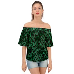 Confetti Texture Tileable Repeating Off Shoulder Short Sleeve Top by Maspions