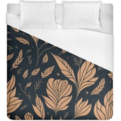 Background Pattern Leaves Texture Duvet Cover (king Size)