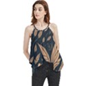 Background Pattern Leaves Texture Flowy Camisole Tank Top View1