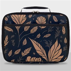 Background Pattern Leaves Texture Full Print Lunch Bag