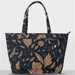 Background Pattern Leaves Texture Back Pocket Shoulder Bag 