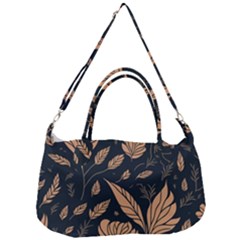 Background Pattern Leaves Texture Removable Strap Handbag