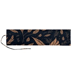 Background Pattern Leaves Texture Roll Up Canvas Pencil Holder (l)