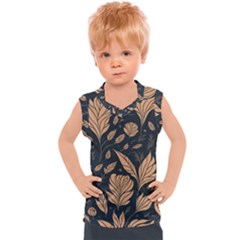 Background Pattern Leaves Texture Kids  Sport Tank Top