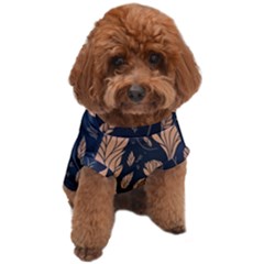 Background Pattern Leaves Texture Dog T-shirt