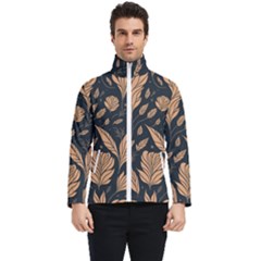 Background Pattern Leaves Texture Men s Bomber Jacket