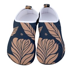 Background Pattern Leaves Texture Women s Sock-style Water Shoes