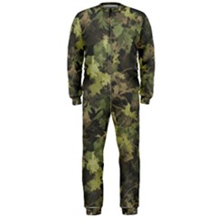 Green Camouflage Military Army Pattern Onepiece Jumpsuit (men)